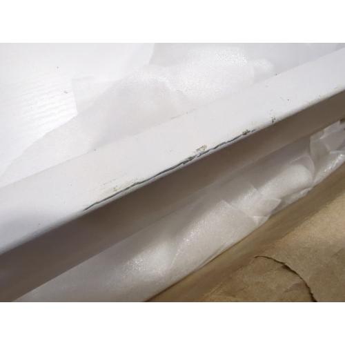 6 Tier Tall White Bookshelf, Industrial Modern Vertical Metal and Wood White Bookcases 6 Shelf,Farmhouse Open Large Storage Book Shelves & Display Book Shelf for Bedroom Living Room Office