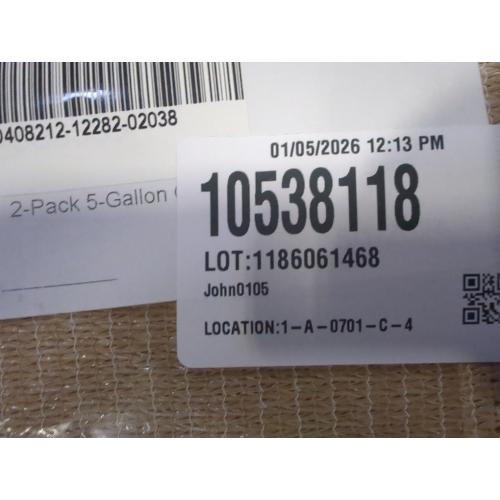 Coolaroo 2-Pack 5 Gallon Heavy Duty Plant/Vegetable/Herb/Fruit Breathable Fabric Grow Planter Pot Bags with Handles, Desert Sand