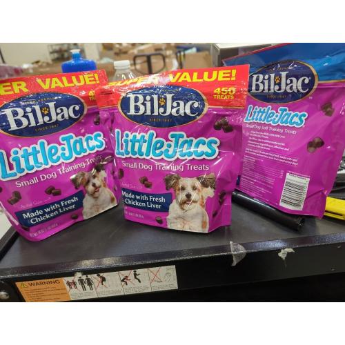 3 Pack Bil-Jac Little Jacs Small Dog Training Treats, Chicken Flavor, Made with Chicken Liver, 16oz (3-Pack)
