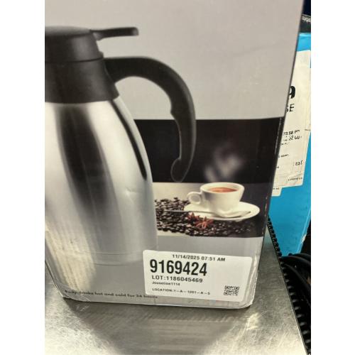 Cresimo 2 Liter Stainless Steel Thermal Coffee Carafe