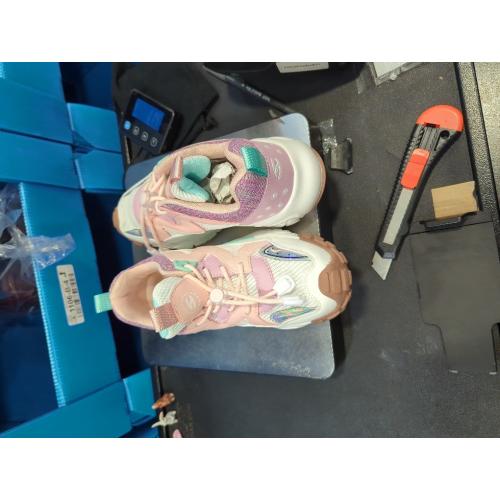 Size/5 DREAM PAIRS Kids Girls Sneakers Jelly Sole Lace up Shoes Lightweight Walking Shoes for Girls Boys