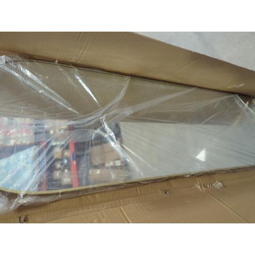 Full Length Mirror, 58x19 Floor Mirror, Arch Floor Standing Mirror Freestanding Arch Full Body with Stand for Bedroom, Hanging Mounted for Living Room Cloakroom, Gold