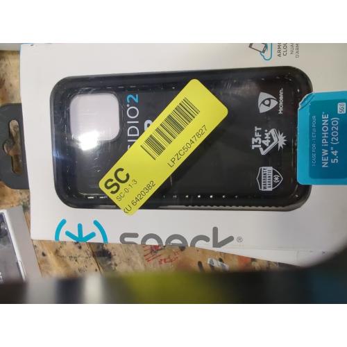 Speck iPhone 12 Case - Drop Protection Fits iPhone 12 Pro & iPhone 12 Phones - Scratch Resistant, Slim Design with Added Grip & Soft Touch Coating - Black, White Presido2