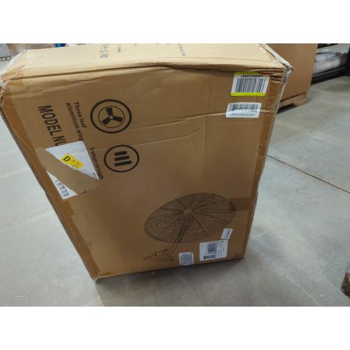 20” Wall Mount Fan 7000 CFM High Velocity Wall Industrial Fan 120° Oscillating Fans 3-Speed for Household, Commercial Use - ETL Listed, Black