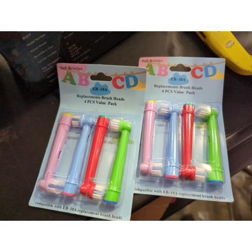 8 PCS Replacement Kids Children Tooth Brush Heads Compatible with Oral B EB-10A Pro-Health Stages Electric Toothbrush Oral Care, 3D Excel(8 Pcs)