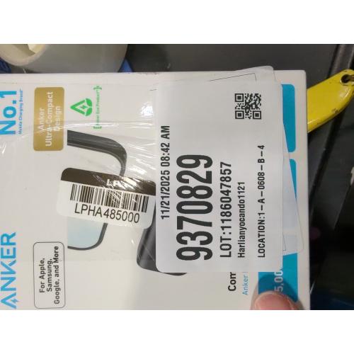 Anker - Nano Power Bank with Built-in Foldable USB-C Connector - Black