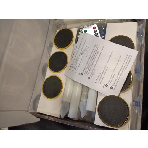 Rechargeable Flameless Taper Candles with Charging Station 6Pcs Real Wax Battery Taper Candles with Remote Timer Led Candlesticks Flickering Realistic for Christmas Home Wedding Decor Ivory