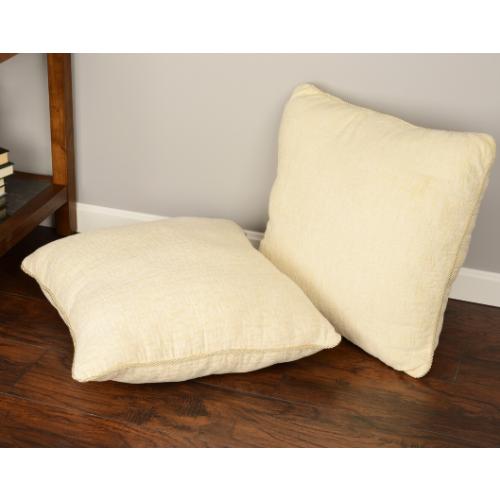 Blazing Needles Solid Throw Pillows Yellow