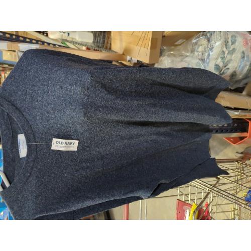 Size L.Men ...old Navy 100% Solid Wool Cold Blouse Breathable Sweater Round Neck Pullover ..