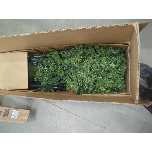 6.5-ft National Tree Company 6.5-ft Dunhill Fir Pre-lit Artificial Christmas Tree with Multicolor Incandescent Lights