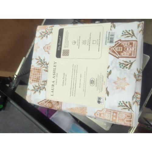 Laura Ashley Cotton Percale Full Sheet Set