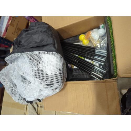 Golf Net, 10x7 Ft Practice Hitting Golf Net with Tri-Turf Mat, Ball, Tee, and Carring Bag, All-in-One Multi-Target Training Aid for Outdoor/Indoor Chipping & Driving, Ideal Gift for Men/Enthusiasts