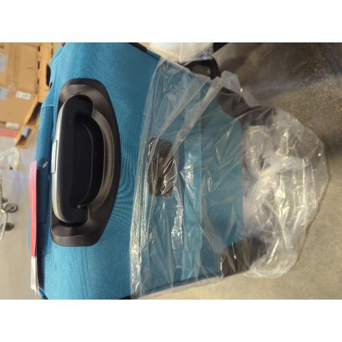 Hanke 16 Inch Underseat Carry On Luggage with Wheels Small Suitcase Softside Luggage Bags for Travel Lightweight Suitcases with Wheels Travel Luggage Personal Item for Men and Women(Caribbean Blue)