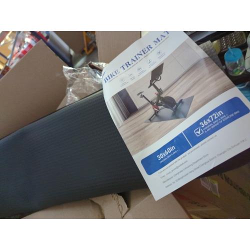 Bike Mat Compatible with Peloton Bike,Elliptical,Treadmill Mat, 6mm Thick, Under Exercise Bike Trainer Pad for Indoor Stationary Spin Bike Gym Equipment Hardwood Floor Carpet Protector