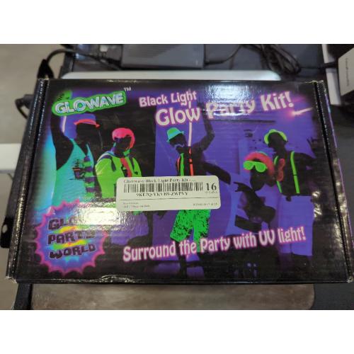Glow Party World Black Lights for a Glow Party! Large LED UV Blacklight Strips for Room.
