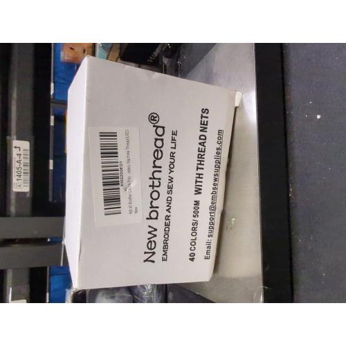 New brothreads 40 Colors 100% Polyester Machine Embroidery Thread 550yd with Thread Nets - Compatible for Home-Based Embroidery Sewing Machine