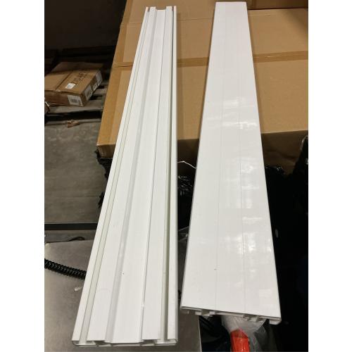 Curtain Conjoined Double Track, Heavy Duty Ceiling Rail for Living Room Bedroom Room Divider(White, 3-6ft)