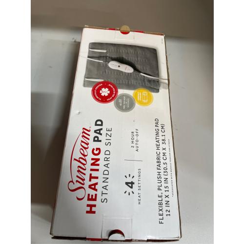 Sunbeam Premium Machine Washable Integrated Heating Pad with Compact Storage - Standard Size