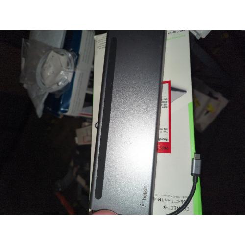 Belkin USB C Hub, 11-in-1 Multi-Port Laptop Dock with 4K HDMI, DP, VGA, USB C Docking Station with 100W Power Delivery, USB A, Gigabit Ethernet, SD, MicroSD, 3.5mm Port For MacBook Pro, Air and More