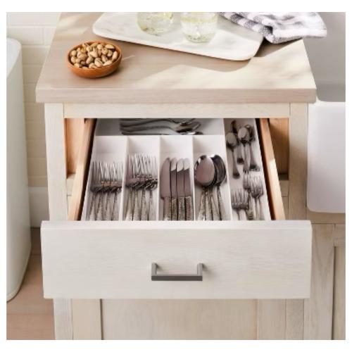 15 Lazy Susan Turn Table - Brightroom & 3 Compartment Plastic Drawer Flatware Organizer - Brightroom & 6 Compartment Organizer White - Brightroom