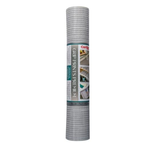 Con-Tact Grip Prints Carrara Tile Charcoal 18 in x 4 ft,