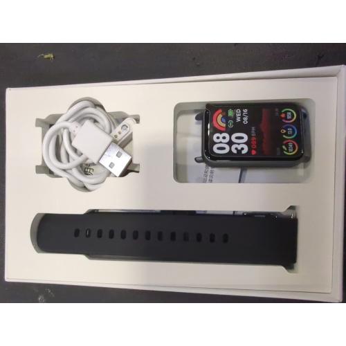 Black 1.96 Blood Pressure Watch, Smart Watch, Blood Pressure Watch for Men, 1.96'' Touchscreen Waterproof Smart Watch with Blood Pressure/Heart Rate Compatible for Android/iOS, Black