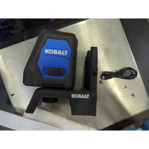 Kobalt 100-ft Self-Leveling Indoor/Outdoor Cross Beam Cross-line Laser Level (Accessories Included)