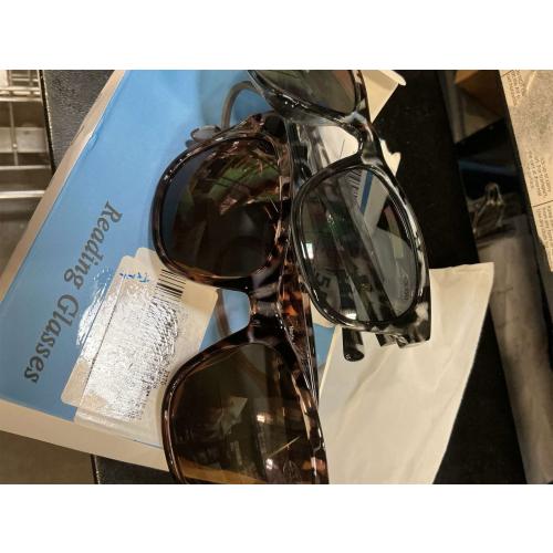 Hyyiyun Bifocal Reading Sunglasses for Women 4 Pairs Vintage Jackie Oval Ladies Oversize Cateye Readers