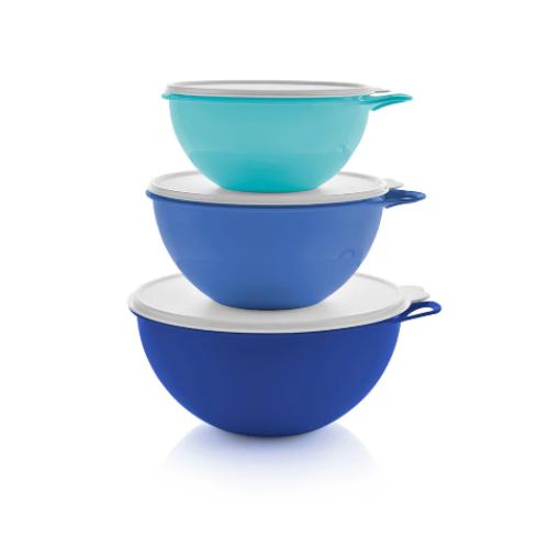 Tupperware Thatsa Bowls | Set of 3 Blue