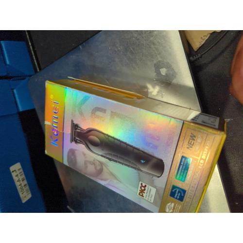 KEMEI 2299 Professional Hair/Beard Trimmer for Men Zero Gapped Hair Clippers for Barber with T Blade, Cordless Rechargeable