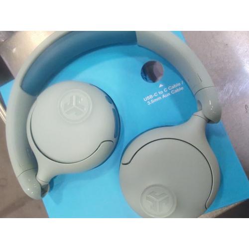 JLab JBuddies Pop Kids Headphones, Wireless / Wired, 48  Hr Playtime, Volume Safe, Cloud Foam, Teal
