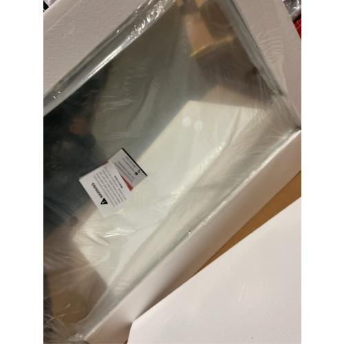 TokeShimi 24x36 Beveled Wall Mirror Decorative, Bathroom Vanity Mirrored with 1 Beveled Edge, Shatterproof Modern Frameless Mirror Bathroom Rectangle for Living Room, Entryway, Restroom