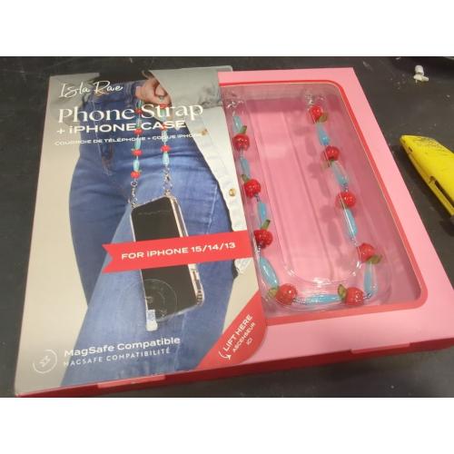 Phone Charms Strap-Blue apple