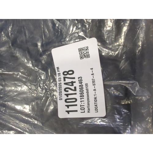 Size L Women's Wide Leg Faux Leather Pants Rivets Pearls Elastic Waist Beggy Trousers with Pockets