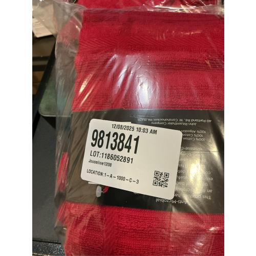 3 packs All-Clad Solid Kitchen Towel: Highly Absorbent, Super Soft Long Lasting - 100% Cotton, 17x30 Tea Towel for Cleaning & Drying Dishes, Pans, Glassware, or Countertops, (1-Pack), Chili