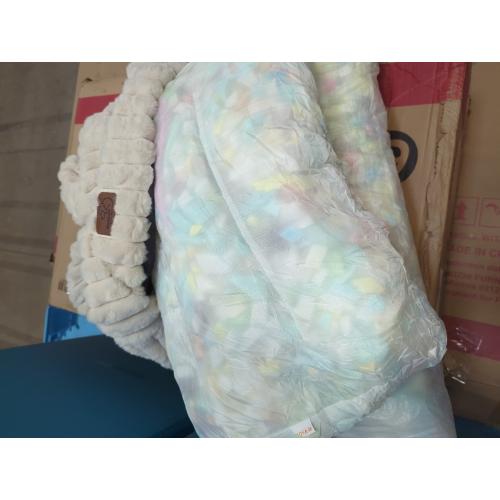 Bedsure Cute Dog Bed for Small Medium Dogs - Washable Furry Puppy Beds, Rectangle Orthopedic Corduroy Fleece Pet Beds with Removable Zipper Cover, 25x21x7inches, Cream