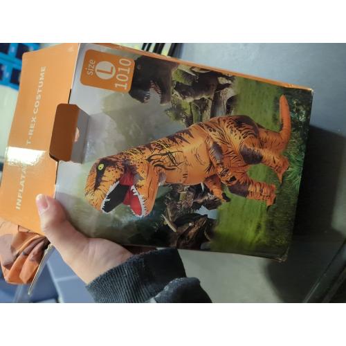 Size L 1010 RHYTHMARTS Inflatable Costume Dinosaur Inflatable Costumes T-rex Costumes Fancy Dress Halloween Costume Adult Costume