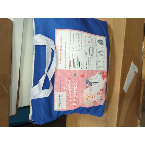 Kids Tents Indoor Playhouses Boys 9.9Ft Star String Lights Blue Tent for Upgraded Large and Longer Curtain with Colorful Accessories Decoration 50.4 x 47.3