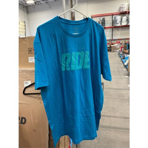 Asics Men Size 2xl Blue Ride Turquise T-shirt