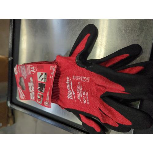 Milwaukee Electric - CUT LEVEL 4 NITRILE DIPPED GLOVES -  GLOVES -10xL