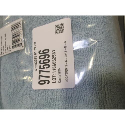 Haven Turkish Cotton Hand Towel in Celestial Blue 6pc