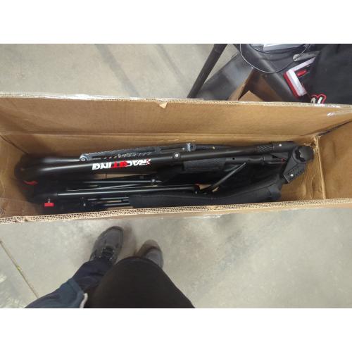 Color Black RACGTING Racing Simulator Cockpit for G29/G920/G923, Foldable & Adjustable Racing Seat for Thrustmaster T300RS/248/T-GT II, Fanatec CSL DD/GT DD Pro/ClubSport DD/DD , MOZA R5, SIMAGIC Alpha Mini