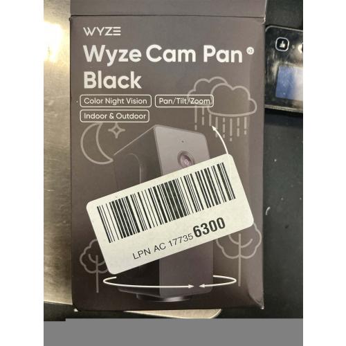 WYZE Cam Pan v3 Indoor/Outdoor IP65 1080P 360° Pan/Tilt/Zoom WiFi Smart Home Security Camera, Motion Tracking for Baby/Pet, Color Night Vision, Works with Alexa&Google Assistant, Free Expert Setup