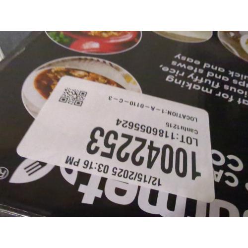 Elite Gourmet ERC-2010 Electric Rice Cooker with Stainless Steel Inner Pot Makes Soups, Stews, Grains, Cereals, Keep Warm Feature, 10 Cups Cooked, White