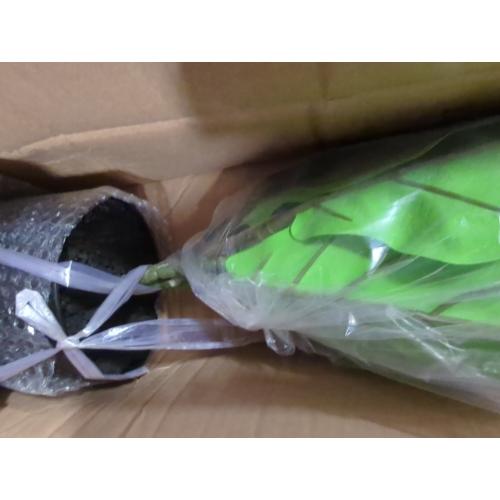 Adcock Artificial Fiddle Leaf Fig Plant in Basket, Faux Green Plant, Fake Tree for Home Décor 49