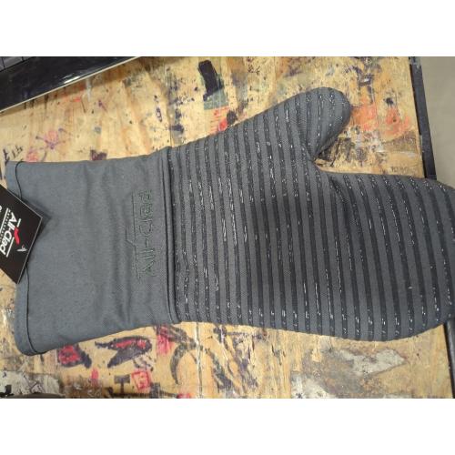 Pack of 15, All-Clad Silicone Oven Mitts: Heat Resistant up to 500 Degrees - 100% Cotton & Silicone, 14x7 Oven Mitt for Kitchen and Barbeque, 2-Pack, Pewter