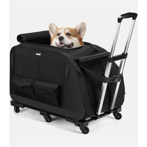 Pecute Pet Stroller for Short Legged Dogs Dog Carrier with Wheels
