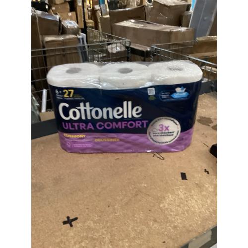 Cottonelle Ultra Comfort Toilet Paper with Cushiony CleaningRipples Texture, Strong Bath Tissue, 24 Family Mega Rolls = 108 Regular Rolls (4 Packs of 6)