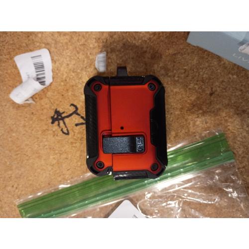 Compatible with AirPods Pro 2nd/1st Case,Magnetic Automatic Lock with Cleaning Kit,Compatible with Magsafe,Carbon Fiber Texture Cover -Red