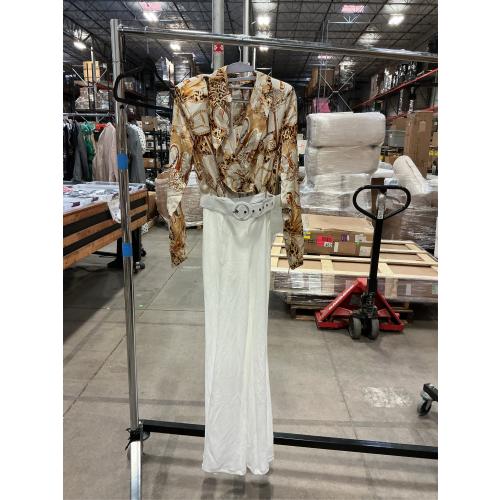 SIZE LARGE valentine patterned top with white pant